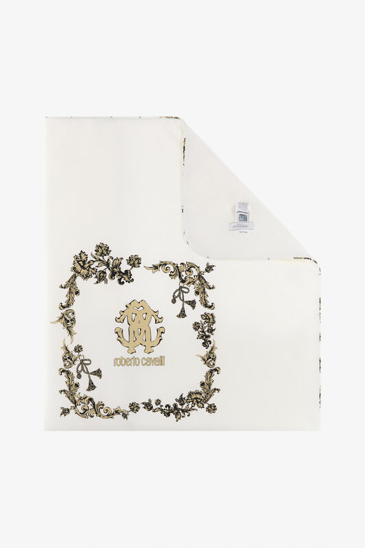 JU Coperta con Monogram RC Bianco SJT802-JD001
