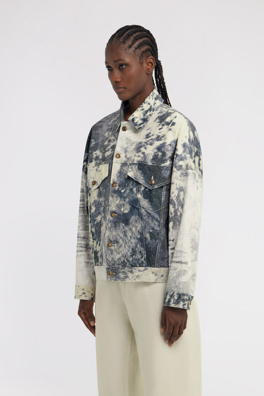 RC Appaloosa Print Jacket Azul TKJ403-DAN09