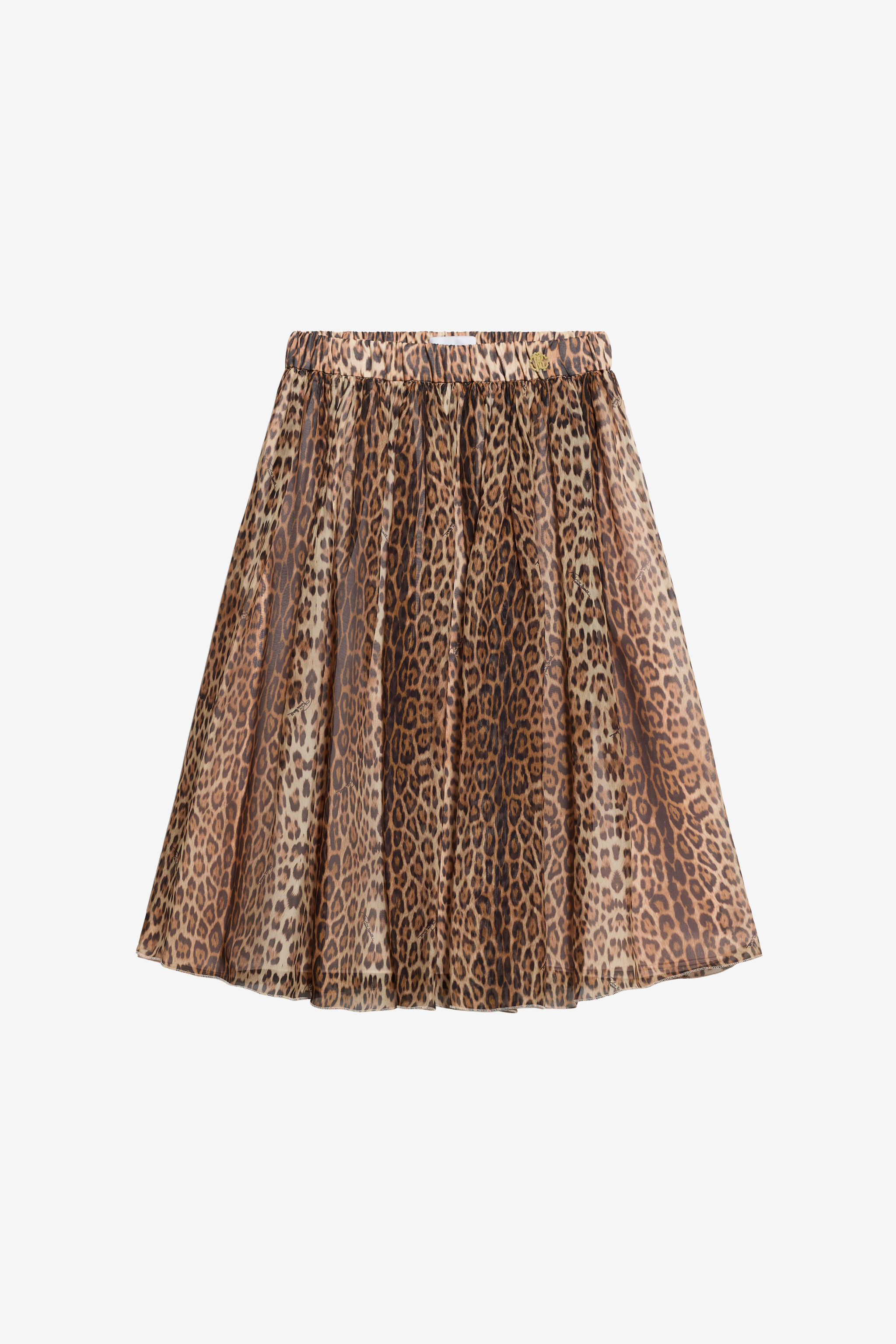 JU Kinderrock mit Leoparden-Print BLACK WJT30C-6DR13