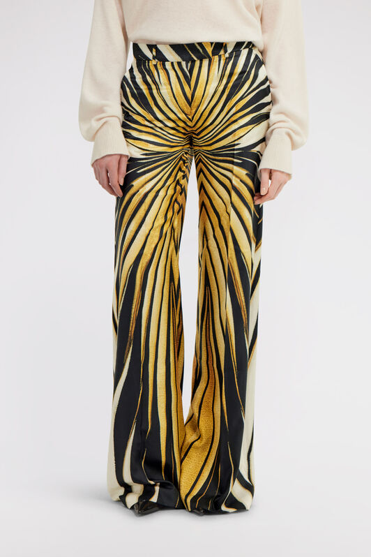 RC Ray of Gold Print Palazzo Pants Gold TKT201-4QM33