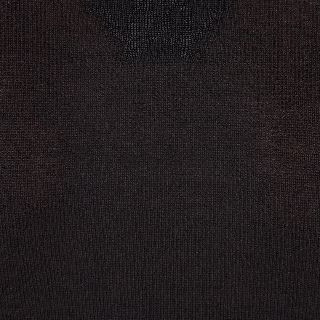 RC Silk/wool-Blend Turtleneck Black TWM601-KP001