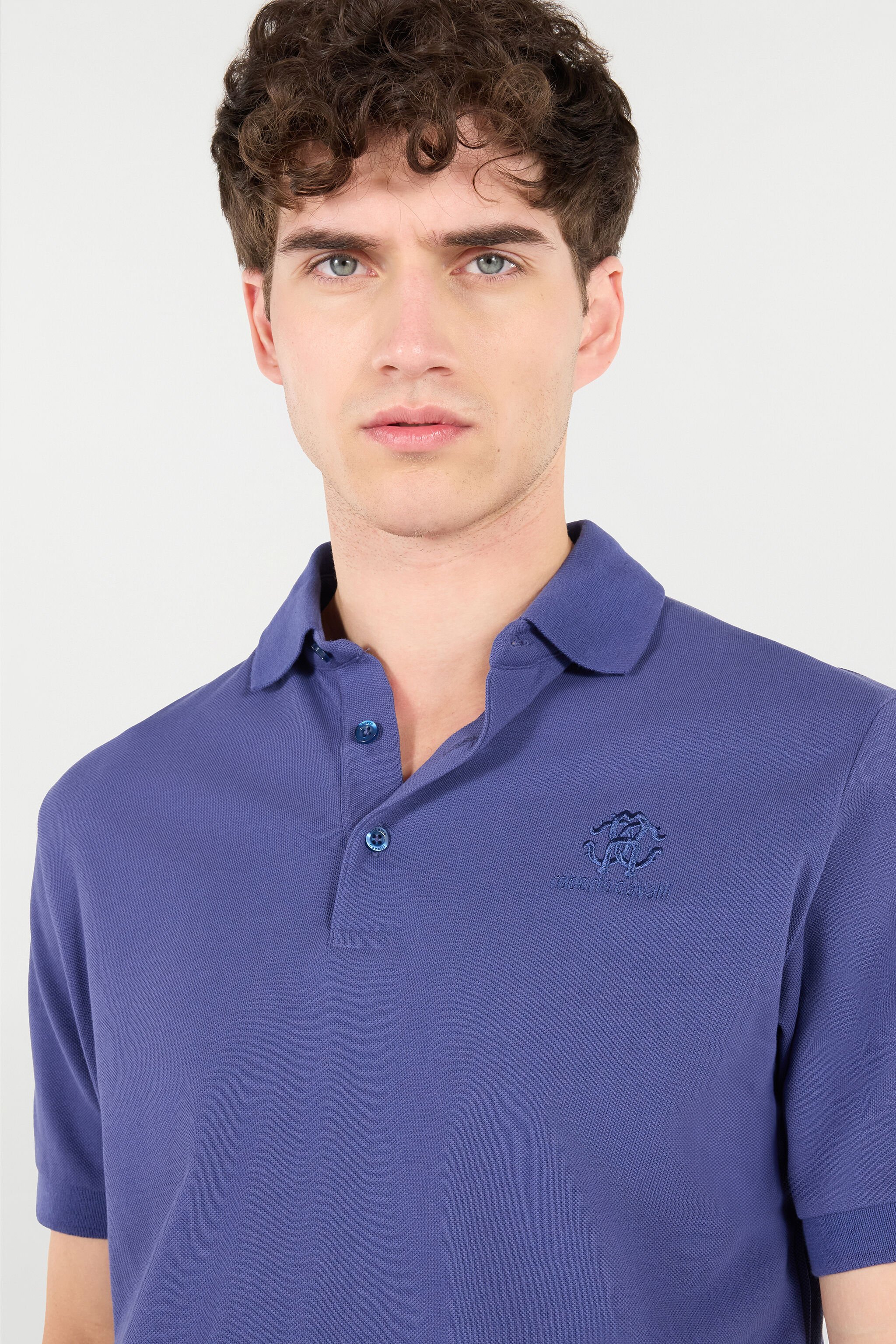 RC Polo Mit Stickerei In Form Des Monogramms RC Und Logo Dunkelblau POT64A-KB001