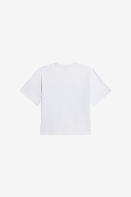 JU Baumwoll-T-Shirt Mit Plumago Print JU Baumwoll-T-Shirt Mit Plumago Print WHITE/BLUE WJT60R-JD001