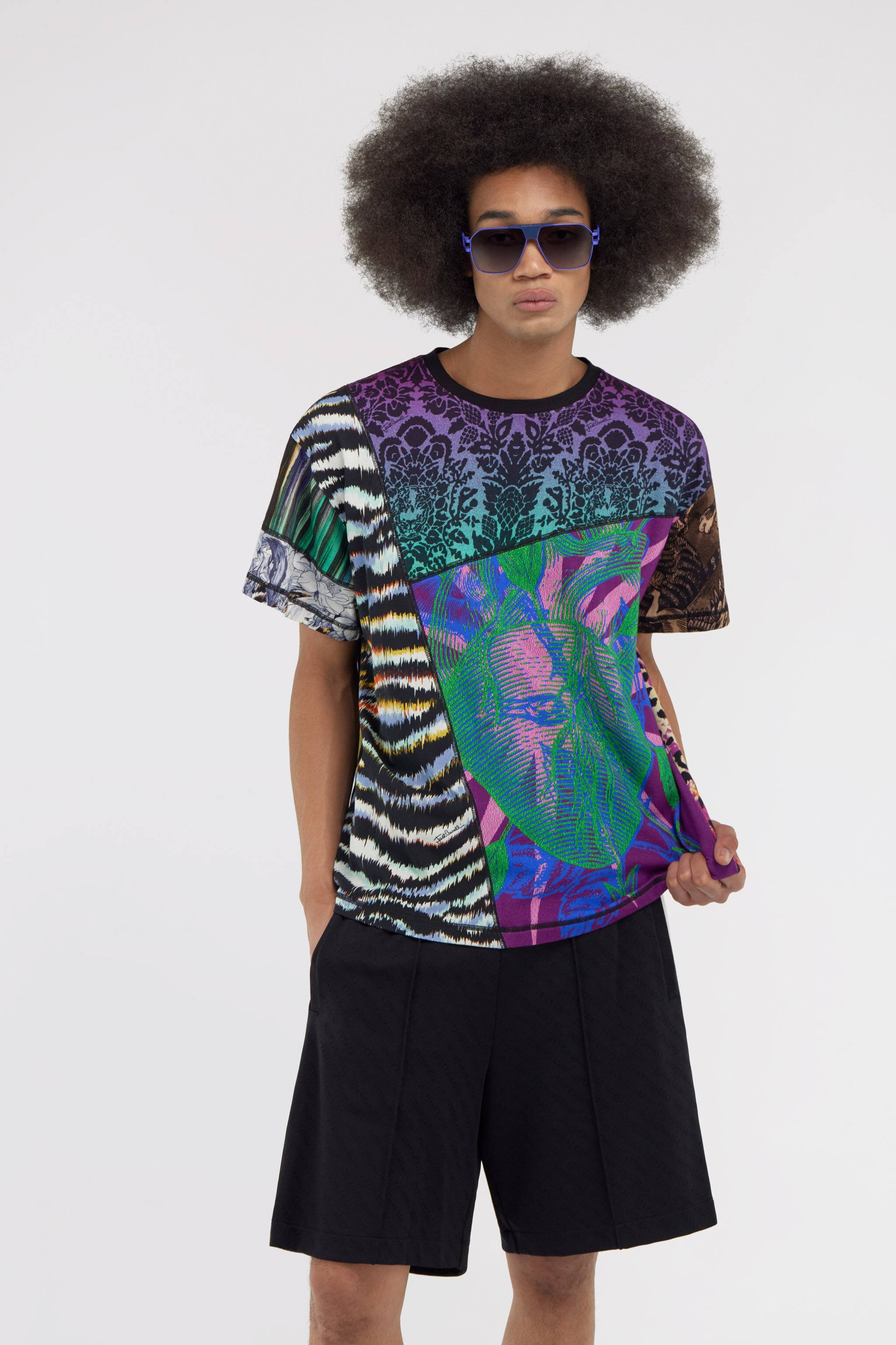 JC T-shirt Just Cavalli Viola SFT265-SF176