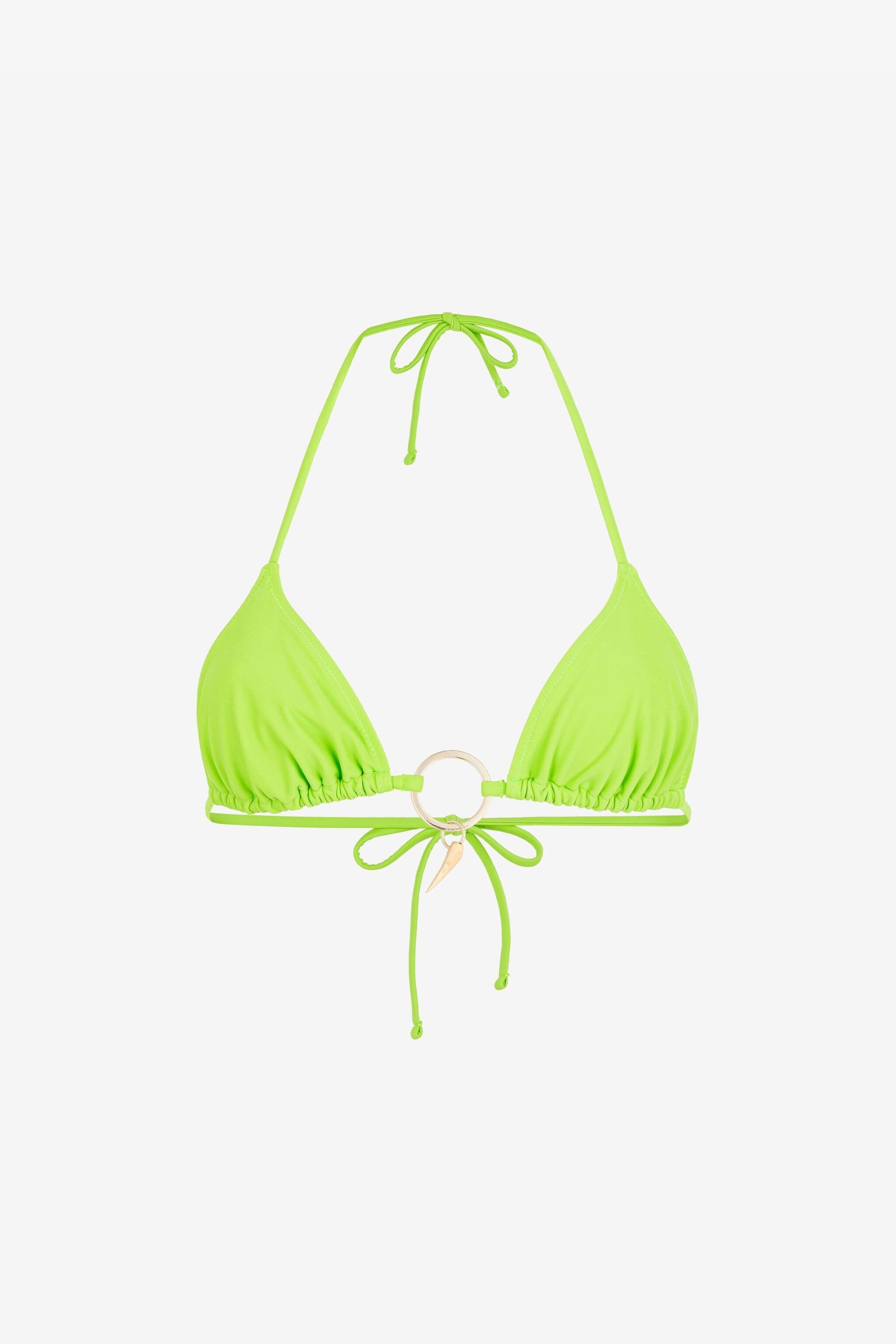 RC Haut de bikini à ornement Tiger Tooth Vert clair QKW00G-LL002