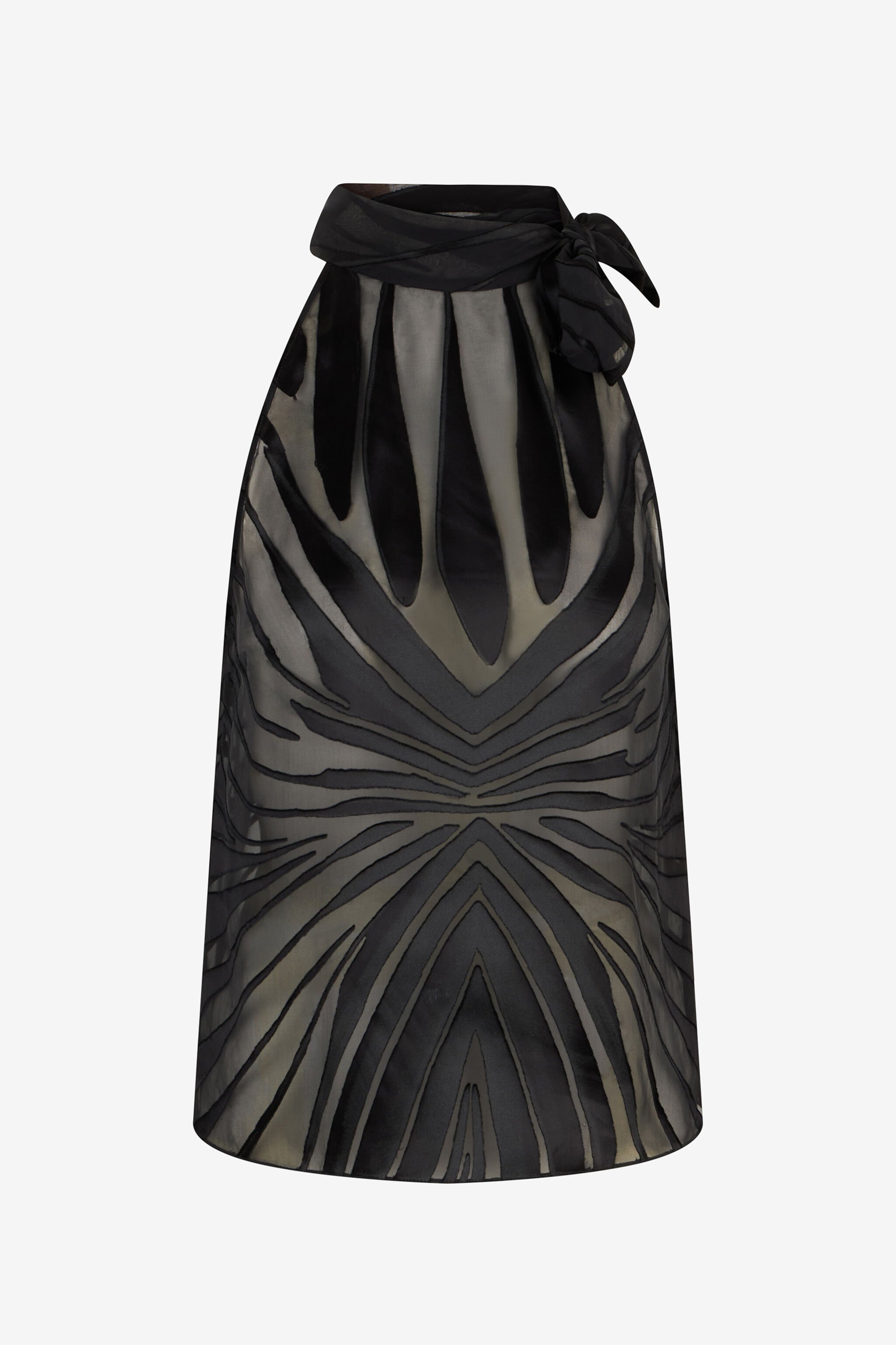 RC Top With Ray Devoré Print BLACK XKT611-FXI15