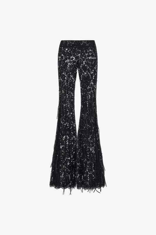 RC Pantaloni semitrasparenti in pizzo Nero SKR204-RP001