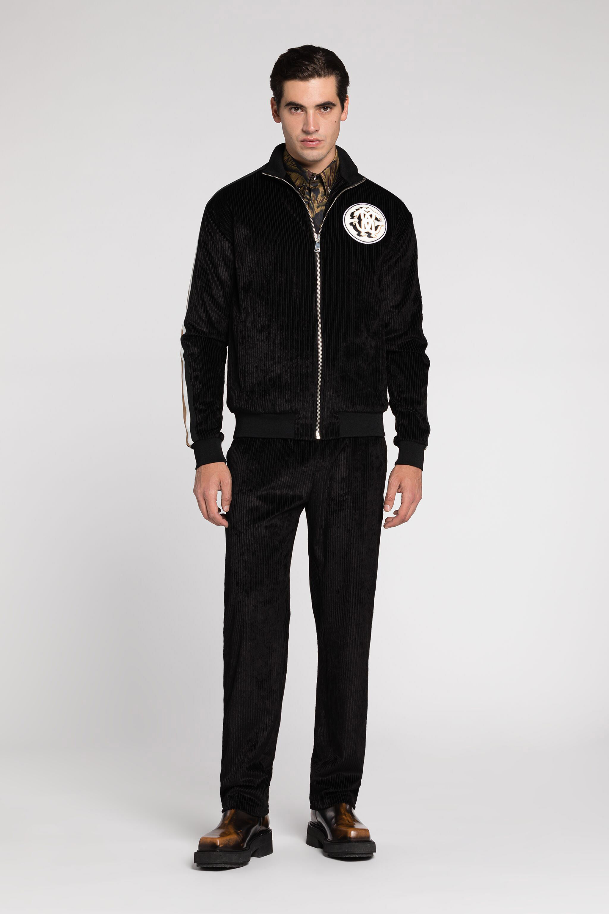 RC Mirror Snake-Patch Track Pants Black RRT25L-VL220