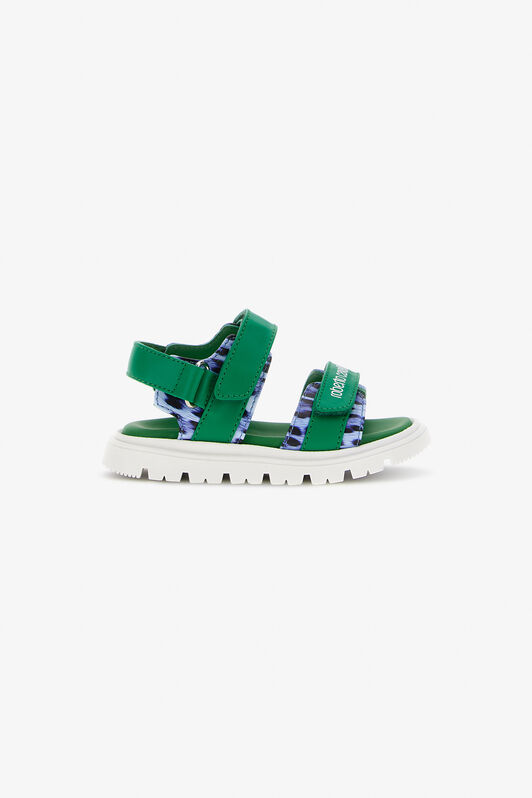 JU Sandali con logo RC GREEN/JAGUAR/DARKBLU SJS02D-PZJ02