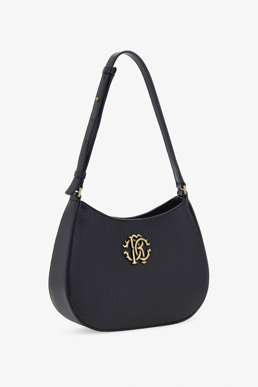 RC Schultertasche mit RC-Monogramm Schwarz OOB00G-PZA12