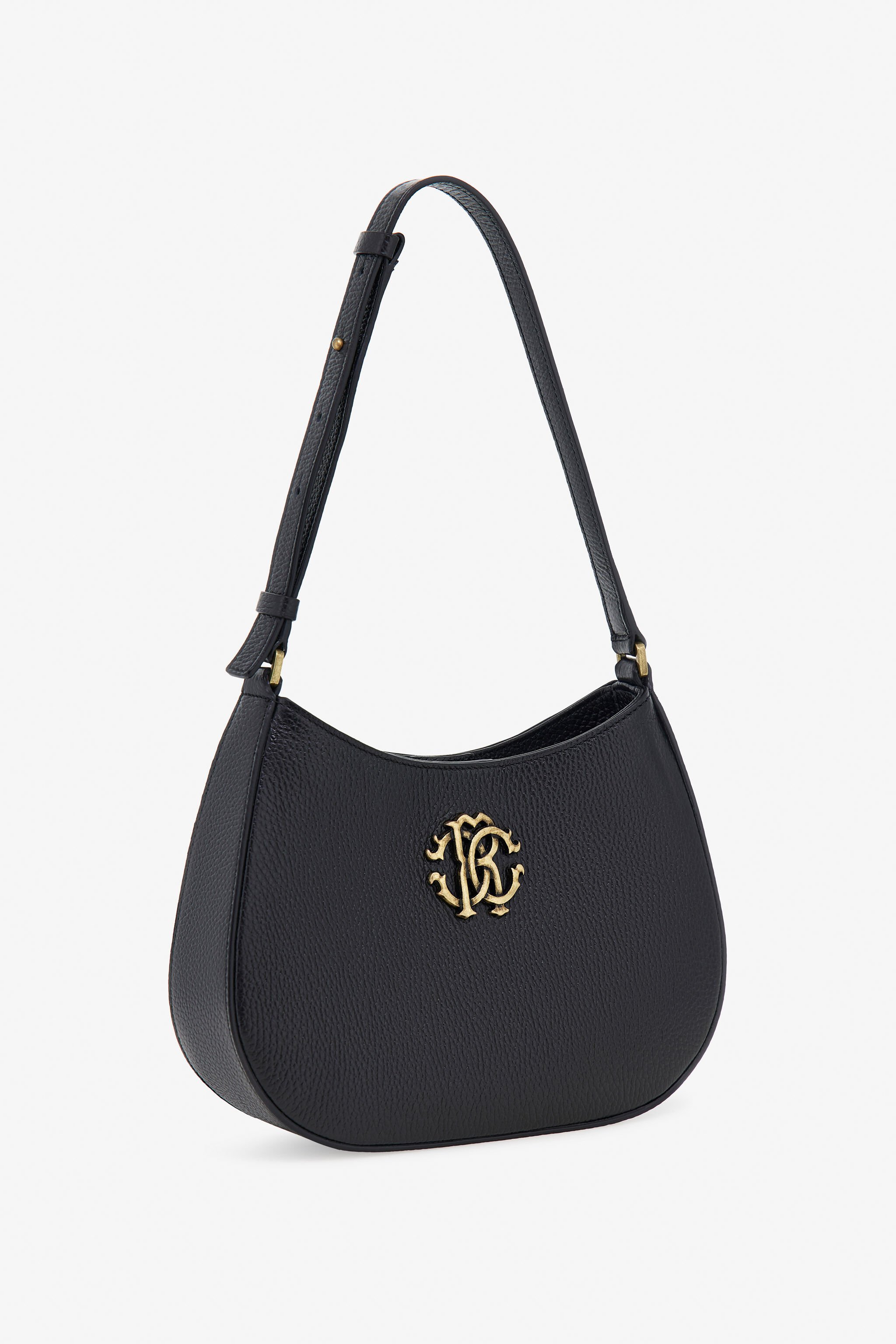 RC Schultertasche mit RC-Monogramm Schwarz OOB00G-PZA12