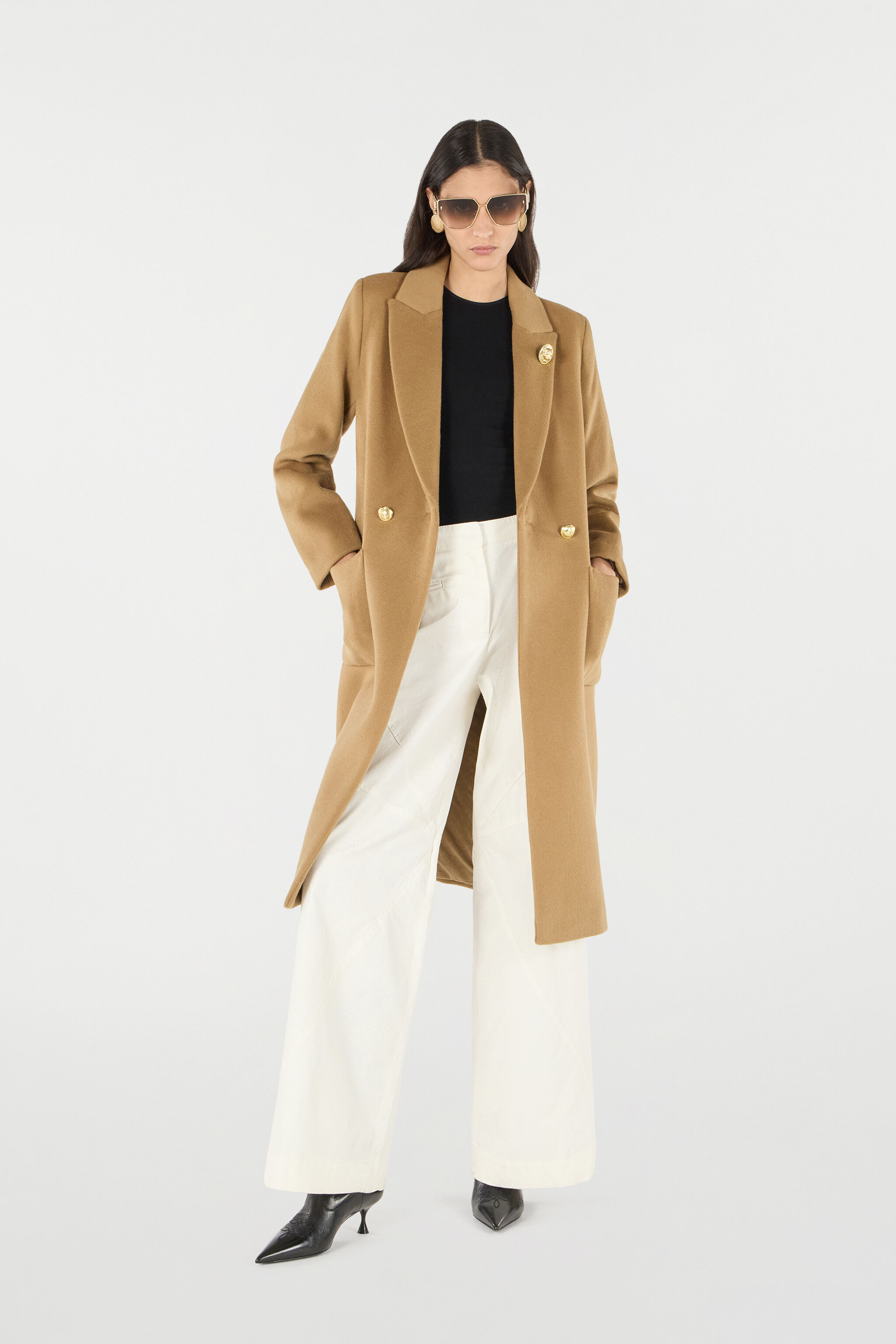 RC Cappotto Cammello in Lana e Cashmere CAMEL OOT50C-WH016