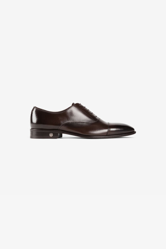 RC Logo-charm leather lace-up shoes RC Logo-charm leather lace-up shoes Dark brown QRS001-PZA84