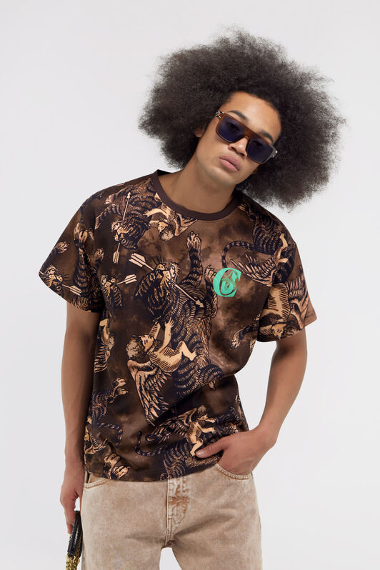 JC Just Cavalli T-shirt Brown SFT263-SF174