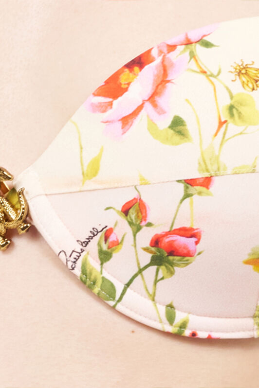 RC Top Bikini Stampa Miami Flowers GREEN/FUCHSIA WQW001-HVR39