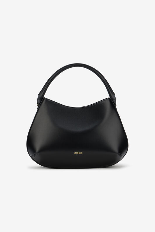 RC Black Leather Top Handle Bag with Monogram RC BLACK ROB00I-PZ085