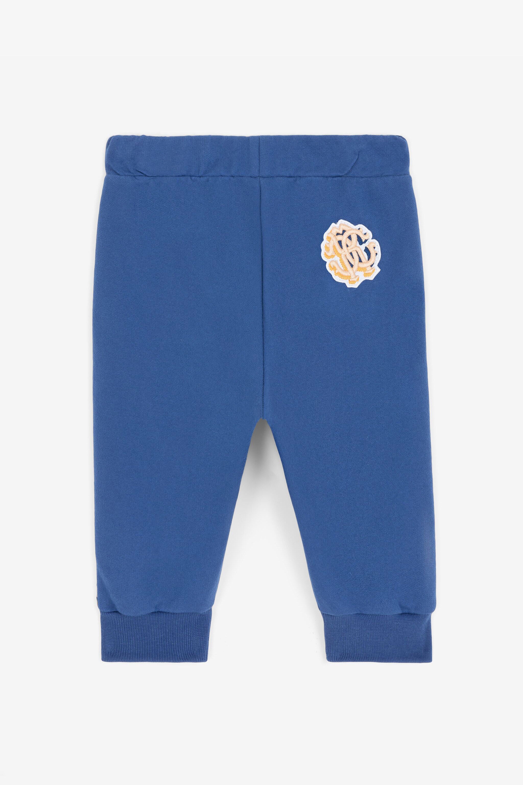 JU RC Monogram Cotton Sweatpants Blue RJT20H-CF050