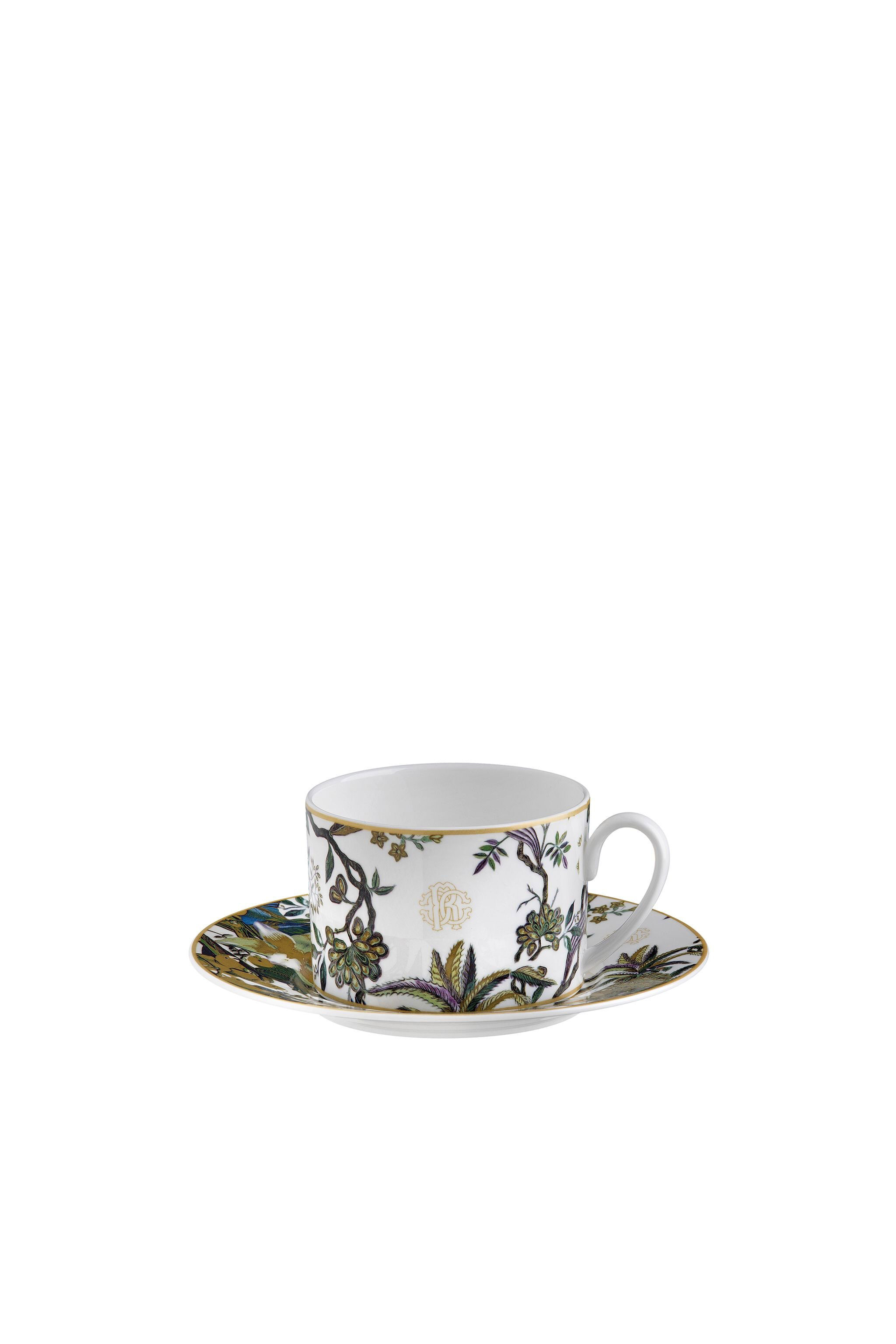 HO FLOWERS COLLECTION SET 2pcs TEA CUPS & SAUCER VARIANTE UNICA IALBA9-CCR01