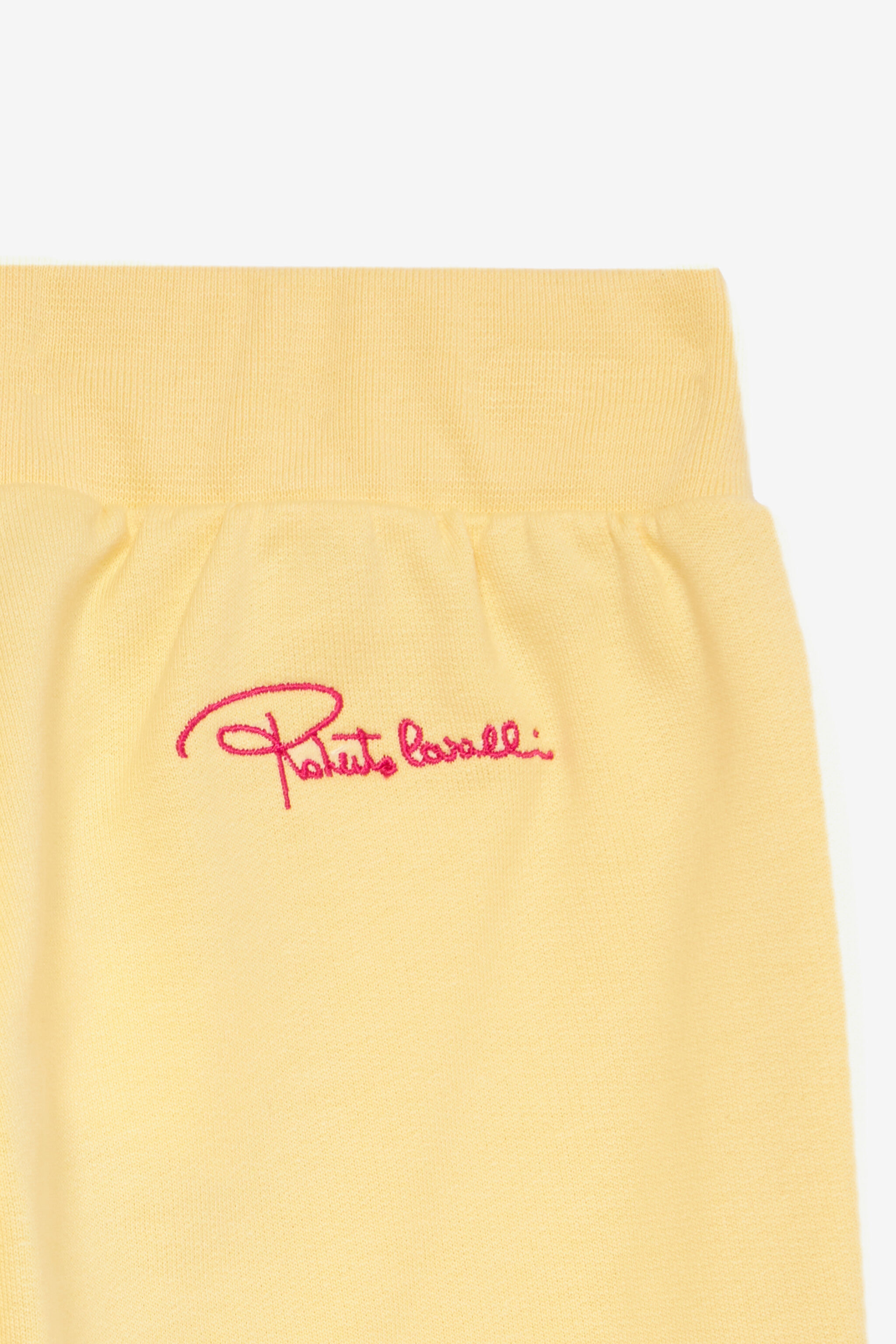 JU Pantalon De Sport Avec Monogramme RC Et Signature Jaune UJT23J-CF050