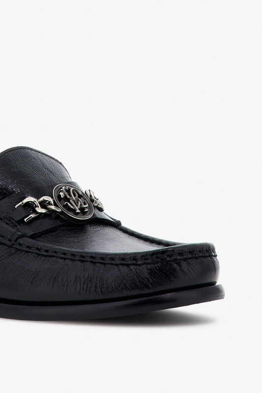 RC Chain-Embellished Loafers Black TRS027-PZ04A
