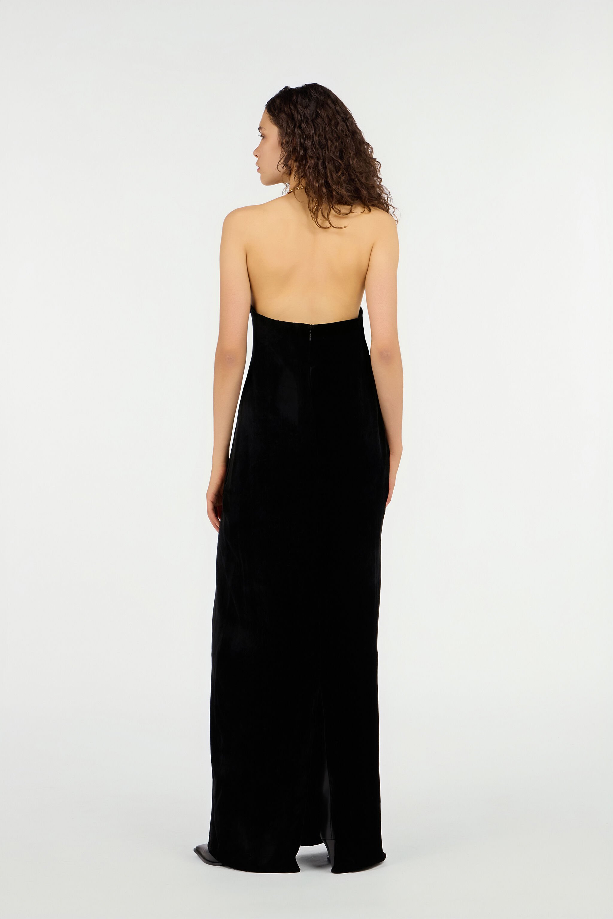 RC Dress with Gold Leaf Embellishment NERO VWT167-VL053