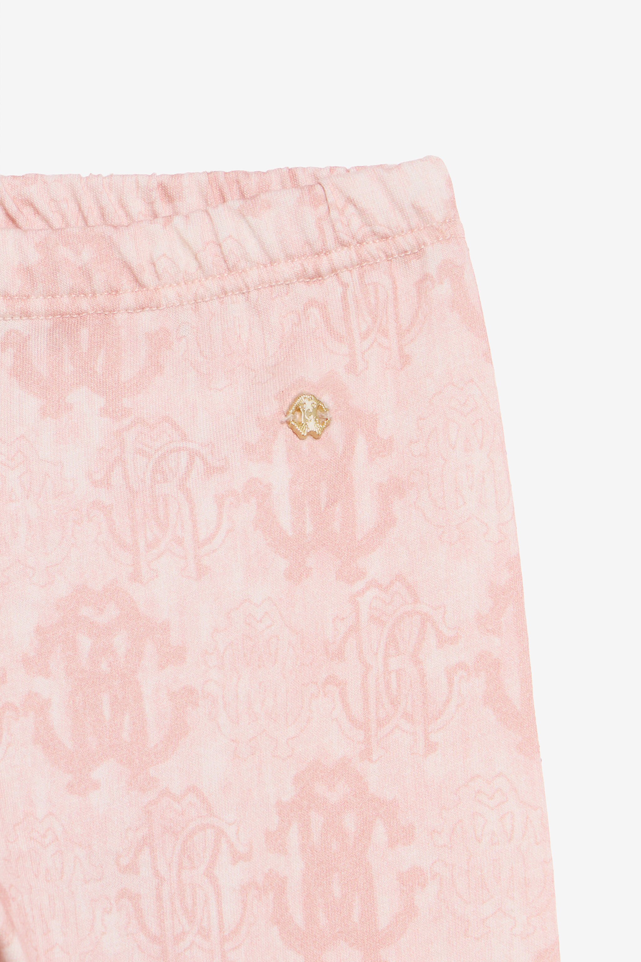 JU Pantaloni Stampa 3D Monogram ROSE TJT205-JFL99