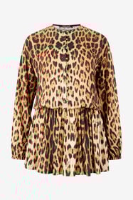 ${brand} Short Dress with Jaguar Skin Print ${colorDescription} ${masterID}