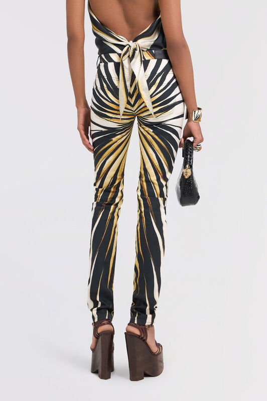RC Pantaloni skinny stampa Ray Of Gold in cotone Oro TKJ232-DAM33