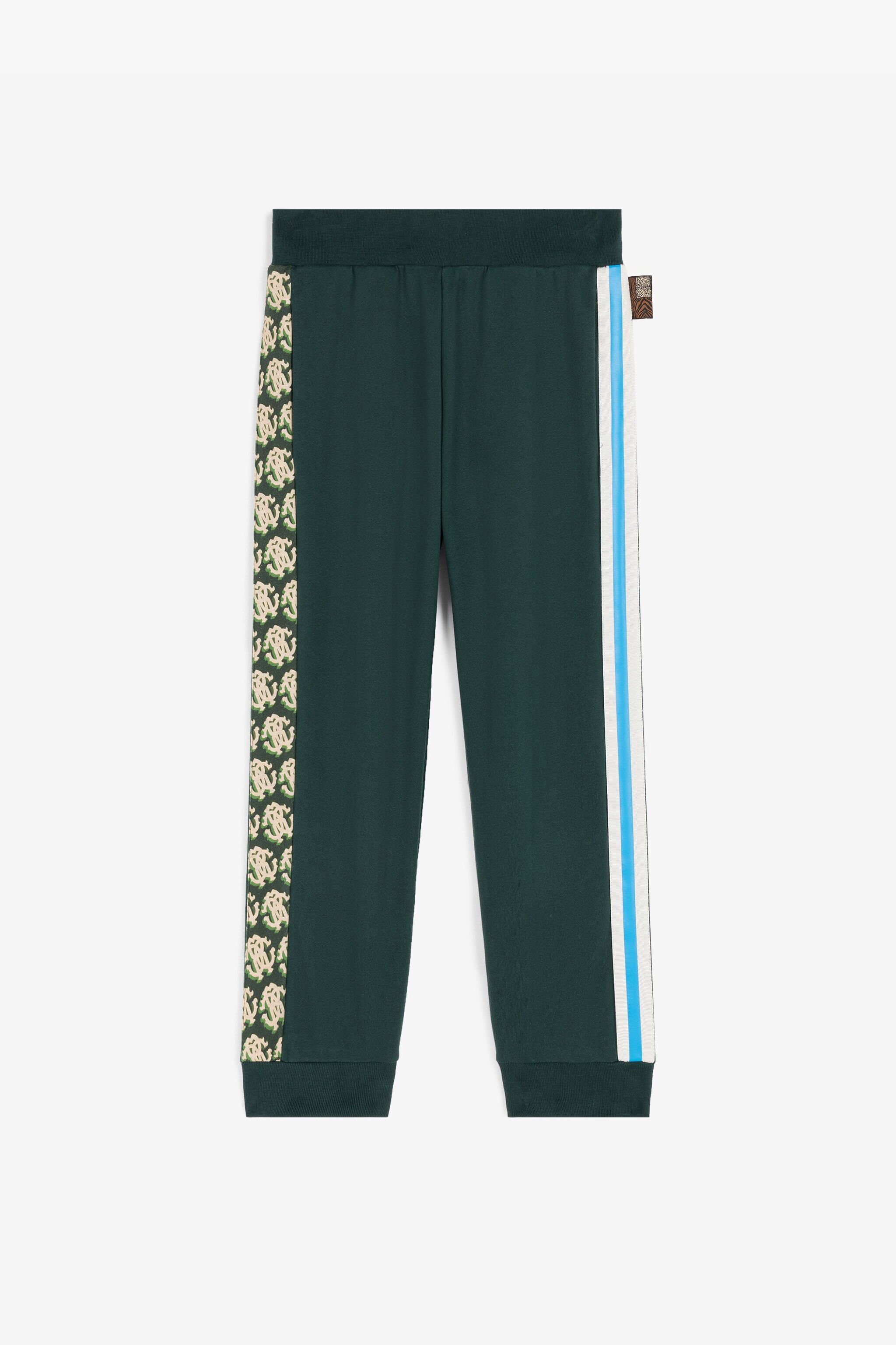 JU RC Monogram Cotton Sweatpants Dark green RJT20T-CF050