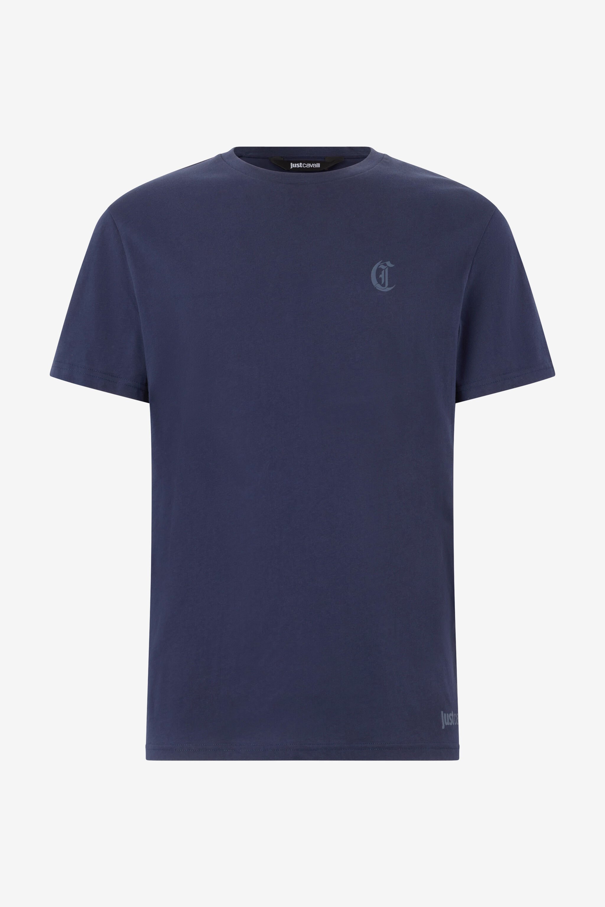 JC T-Shirt Con Monogram JC Dunkelblau UFU003-UF095