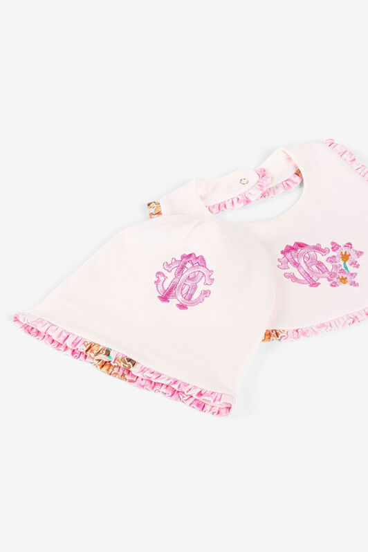 JU Floral-embroidered babygrow set Pink QJT80A-JV025