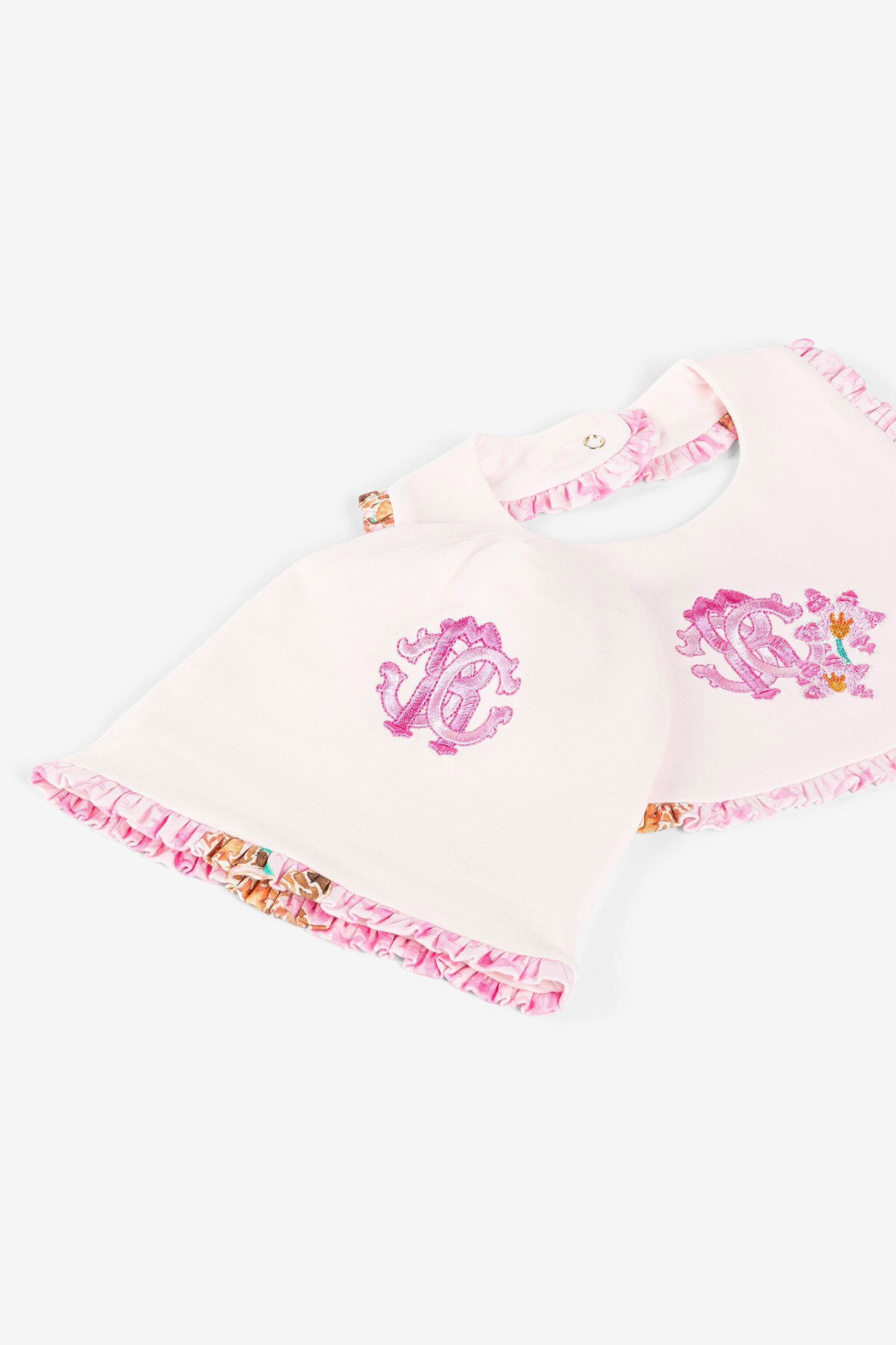JU Floral-embroidered babygrow set Pink QJT80A-JV025
