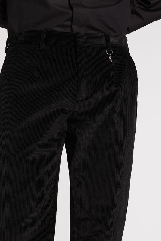 RC Tiger Tooth Corduroy Trousers Black RRT201-VL110