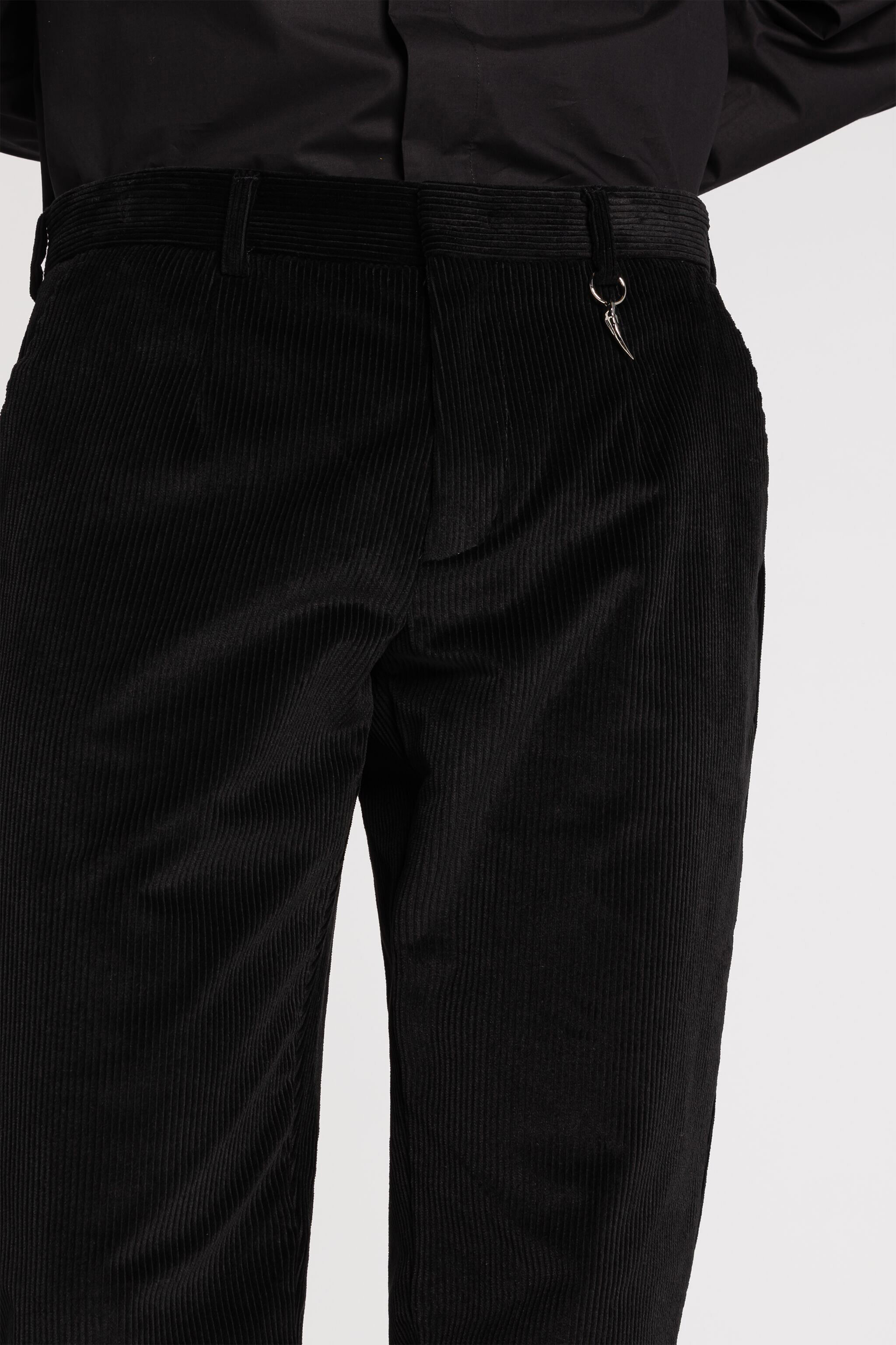 RC Tiger Tooth Corduroy Trousers Black RRT201-VL110