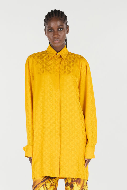 RC Camicia Con Monogram Mirror Snake RC Camicia Con Monogram Mirror Snake Giallo VKT160-RK010