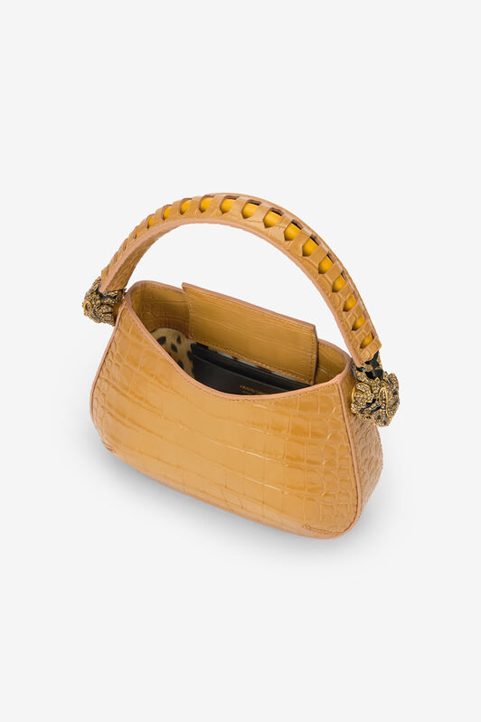 RC Bolso hobo Roar estampado cocodrilo Amarillo TWB002-PZ975