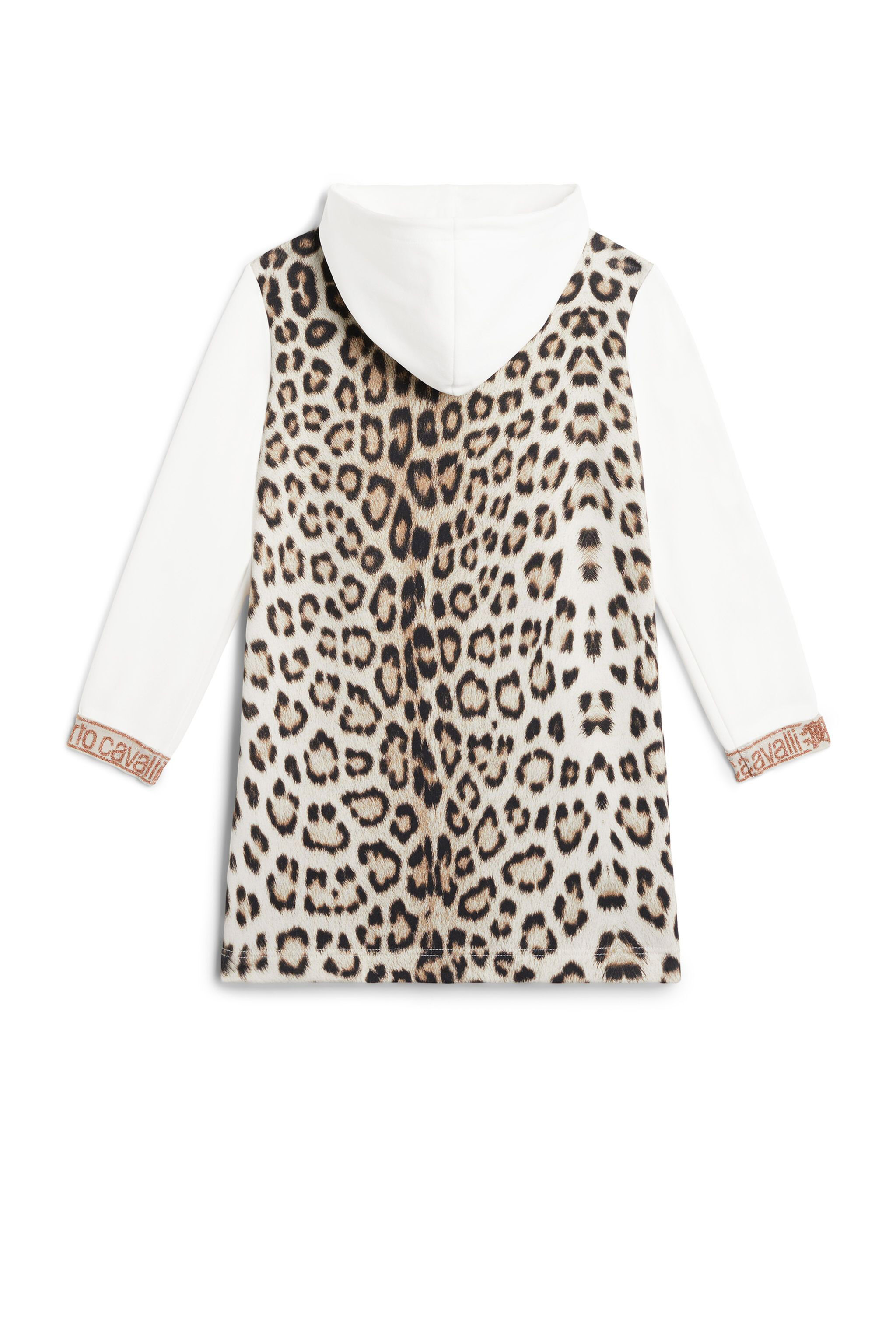 JU Hooded Jaguar print dress BEIGE/MILKY/BLACK JJT125-FOQ64