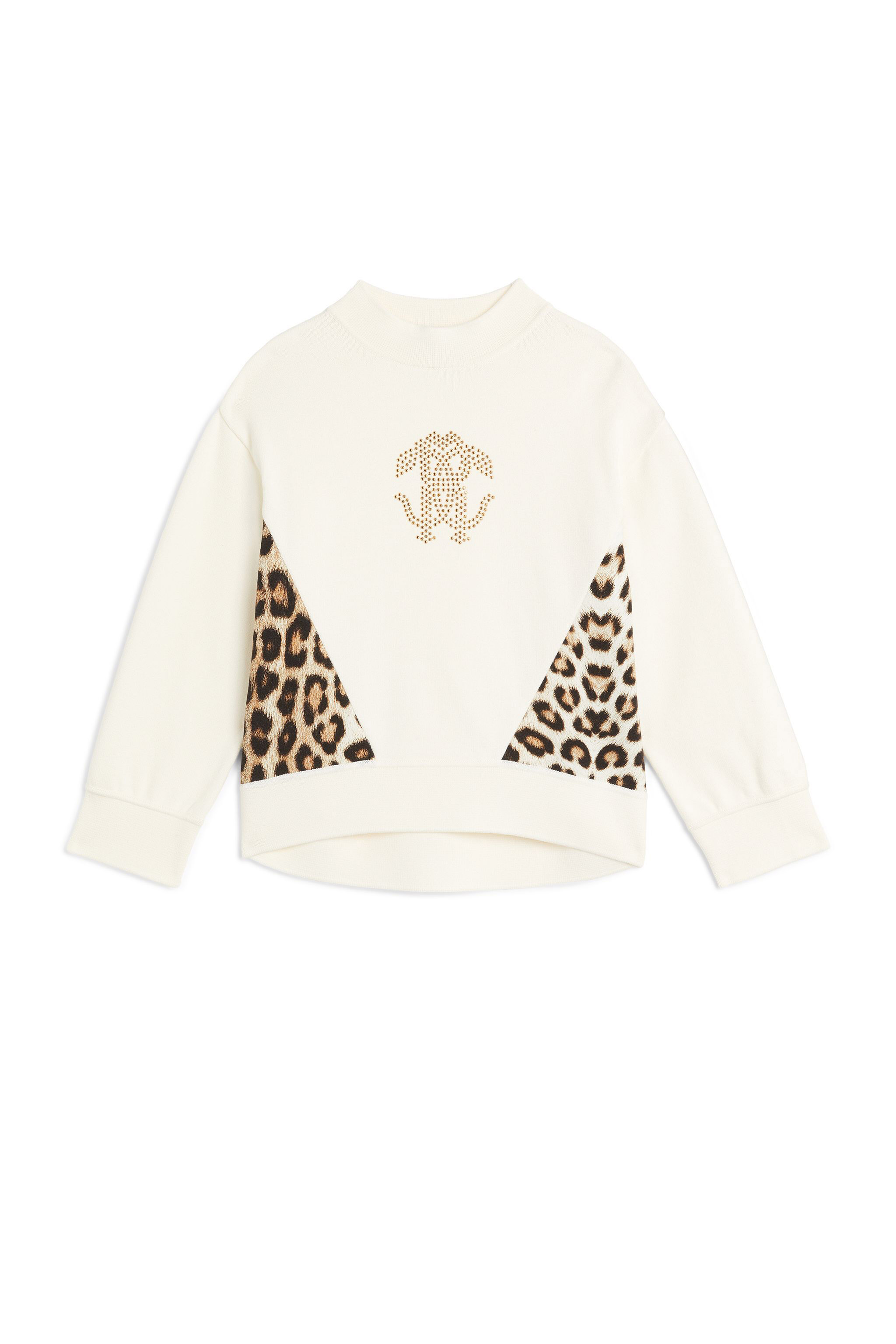 JU Sweat Mirror Snake à imprimé Leopard MILKY WHITE LJM500-MA003
