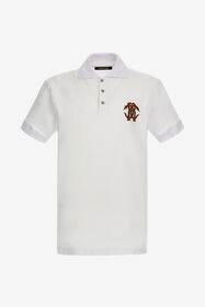 ${brand} White Polo With Monogram RC ${colorDescription} ${masterID}