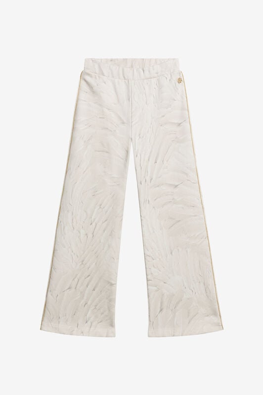 JU Allover Plumage Print Trousers IVORY TJT22R-5ON15