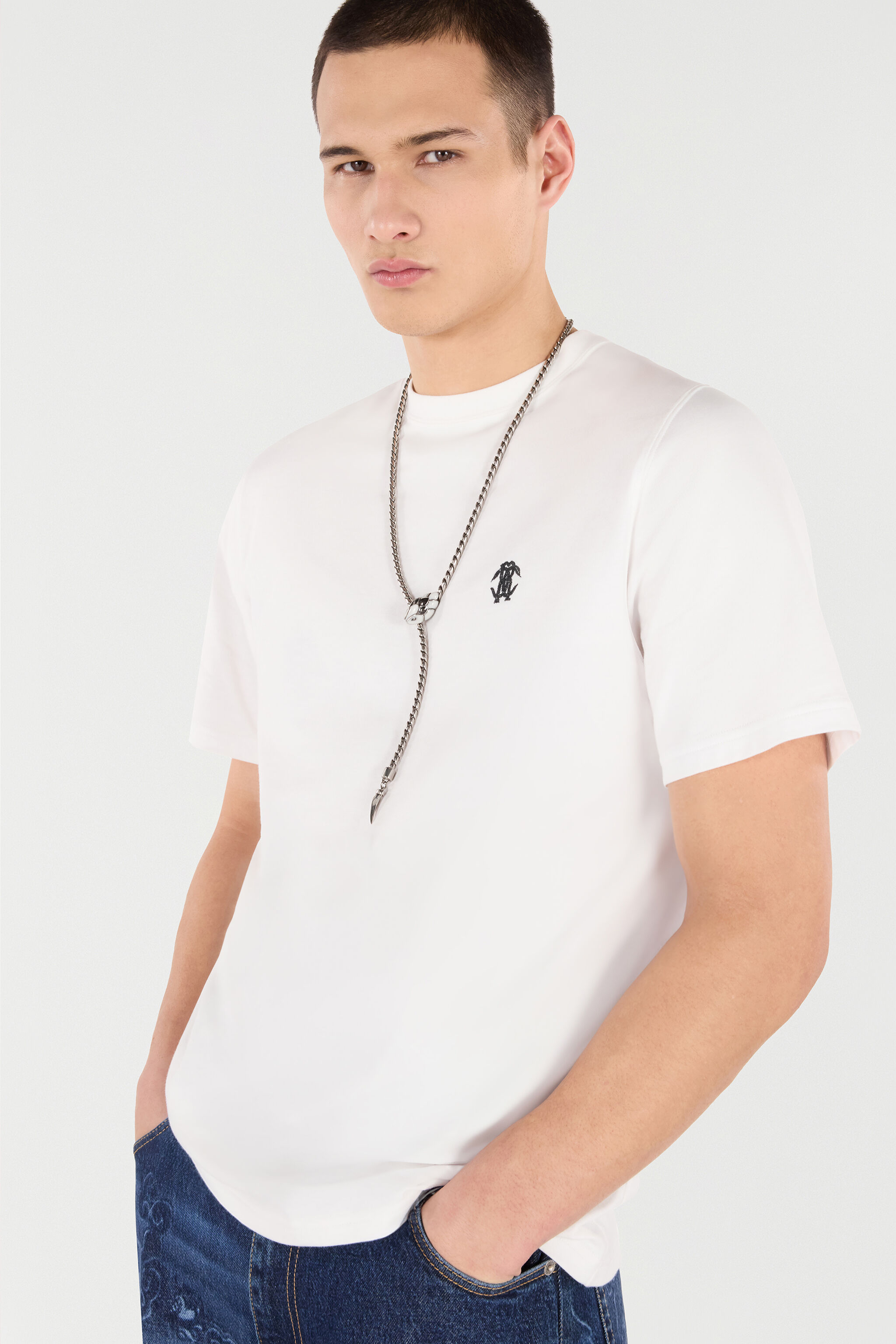 RC Snake And Fang Necklace Silver URG001-AM021
