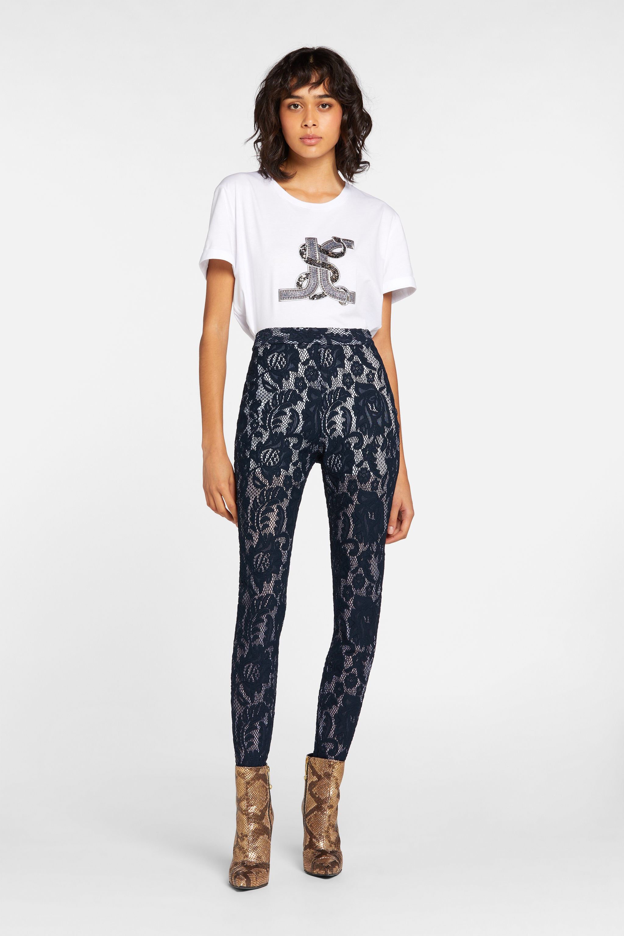 JC Just Cavalli Lace Trousers 524-524 GKLSCN-ISED1