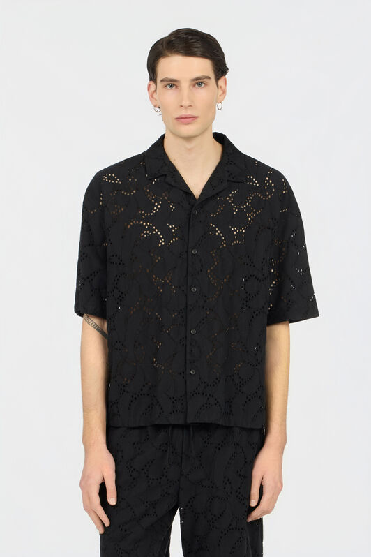 JC Schwarzes Hemd BLACK WFM022-WF170