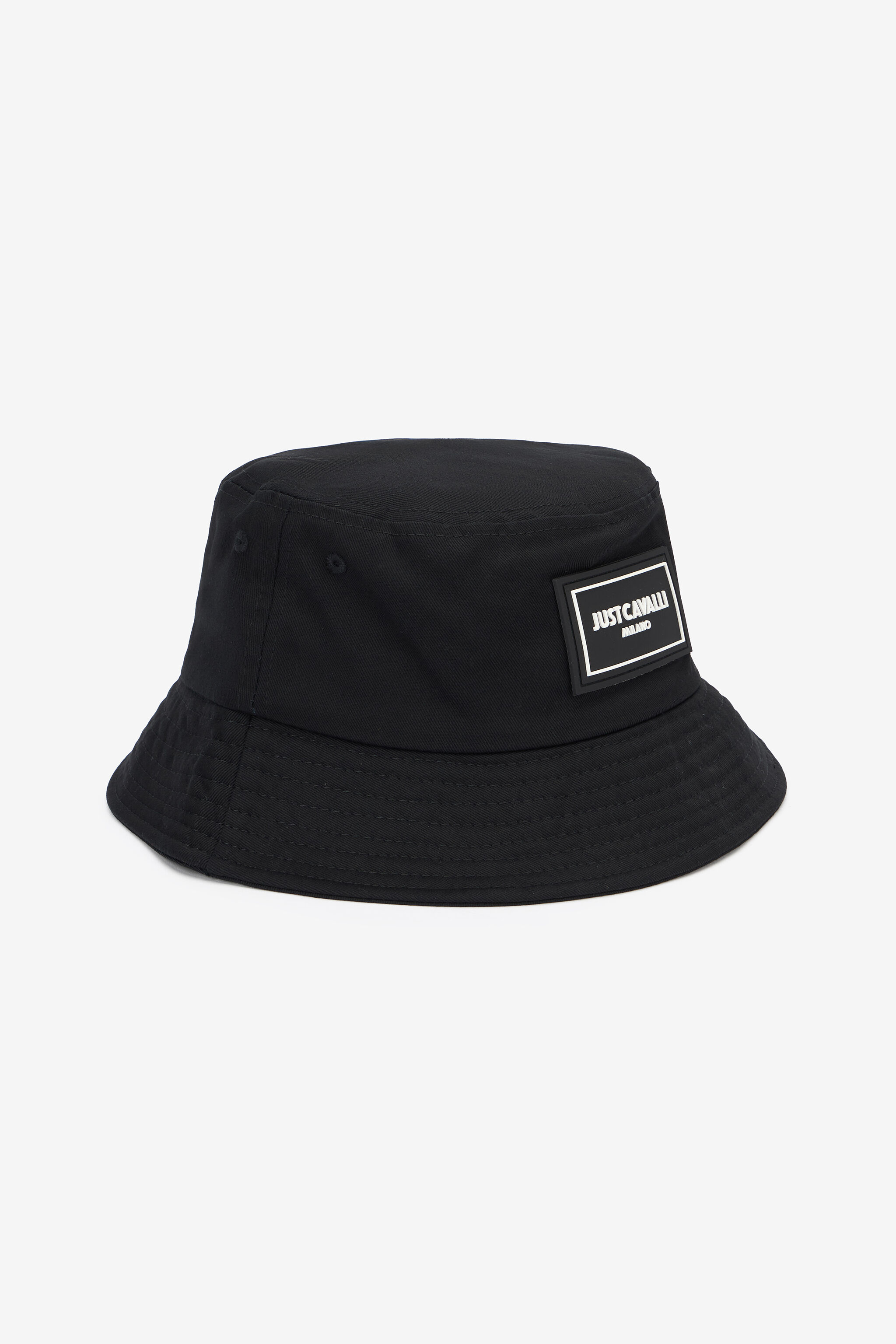 JC Chapeau Bob Noir avec Patch Logo BLACK UFA002-UF276