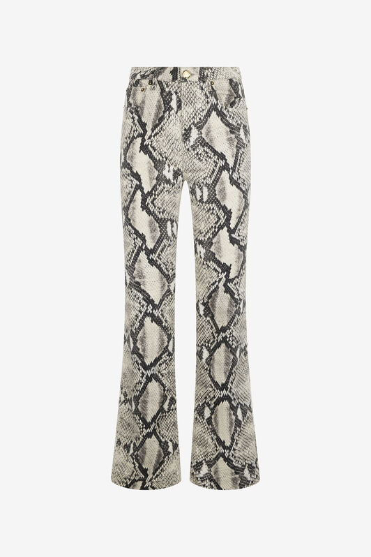 RC Rock-Colored Jeans with Python Print Marrón claro VWJ221-DAQ75