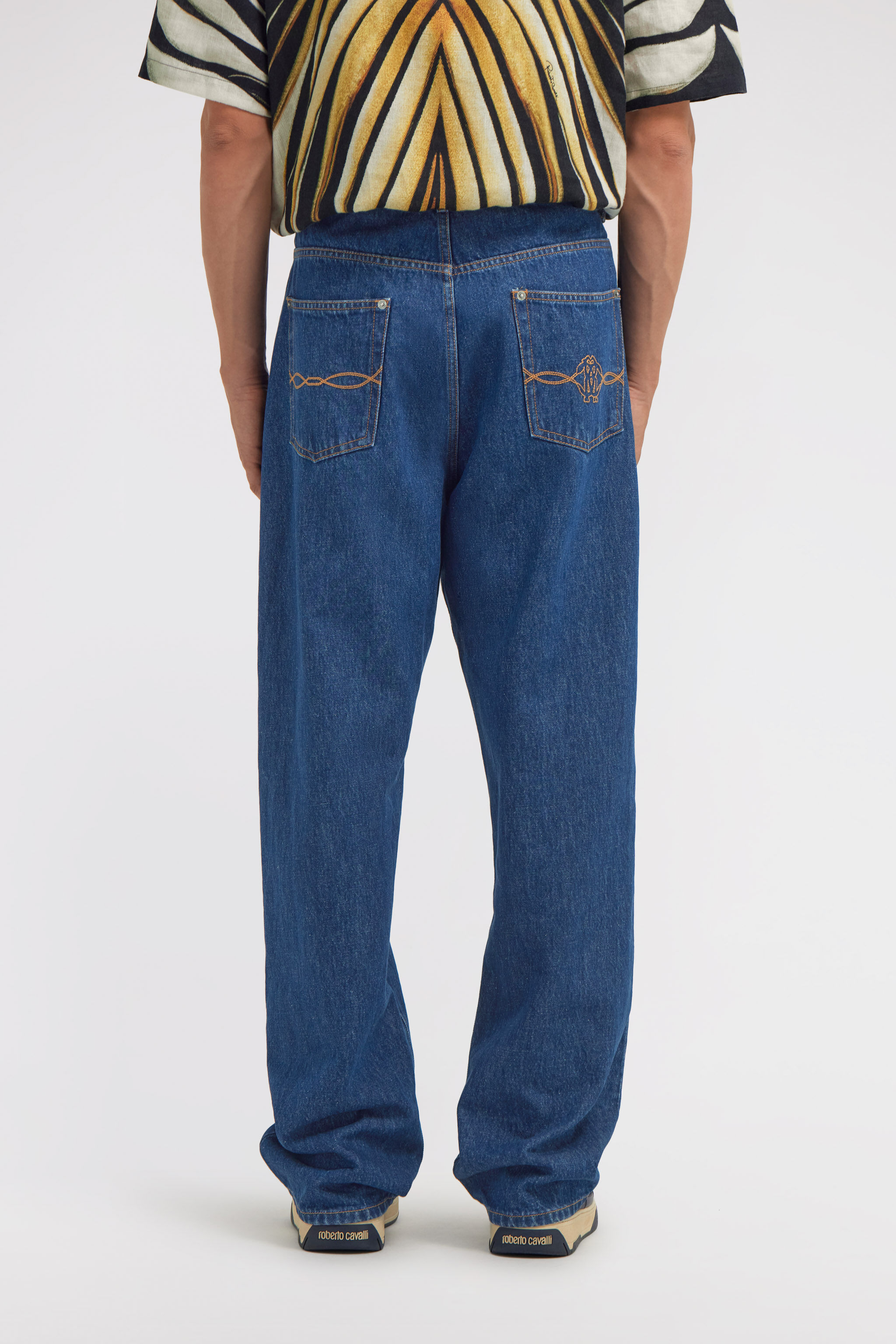 RC Wide leg Jeans Dunkelblau TRJ211-VT001