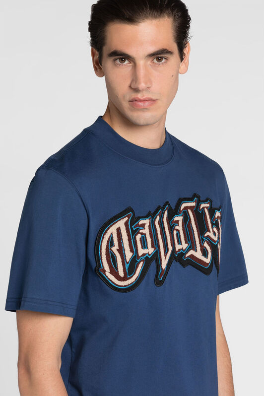 RC Logo print cotton T-shirt Dark blue QRT61C-JD060