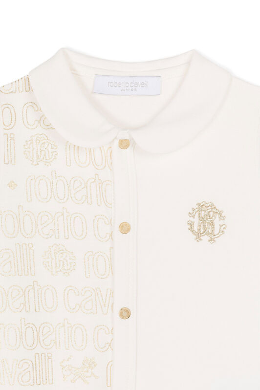 JU Logo-Print Babygrow JU Logo-Print Babygrow MILKY WHITE/GOLD KJT850-JMU14