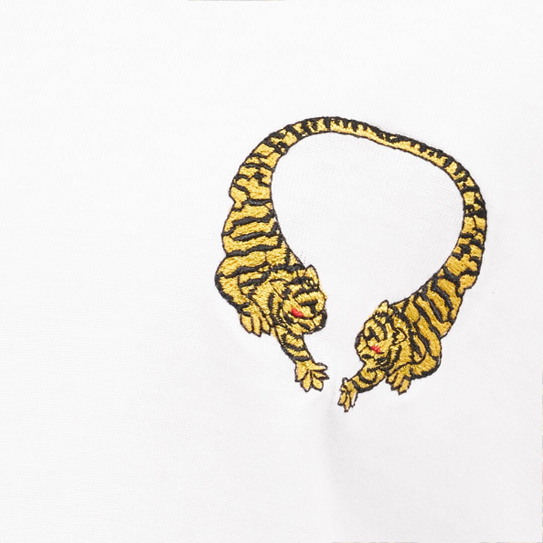 RC T-shirt in Cotone con Tigri RC T-shirt in Cotone con Tigri WHITE WQT62B-JD028