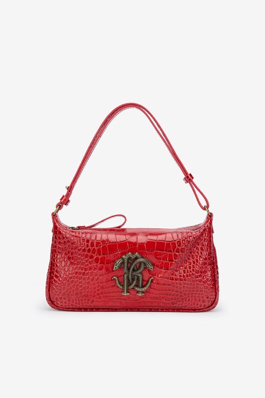 RC Bolso De Hombro Rojo Efecto Cocodrilo Con Mirror Snake MARLBORO RED QOB00B-PZO32